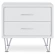 ACME Deoss Wooden Rectangular 2-Drawer Nightstand with 