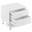 ACME Deoss Wooden Rectangular 2-Drawer Nightstand with 