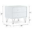 ACME Deoss Wooden Rectangular 2-Drawer Nightstand with 