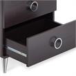 ACME Elms Wooden 2-Drawer Nightstand with Ring Pull Handles in Espresso