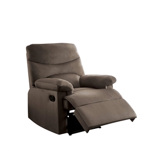 ACME Arcadia Woven Fabric Motion Recliner in Light Brown