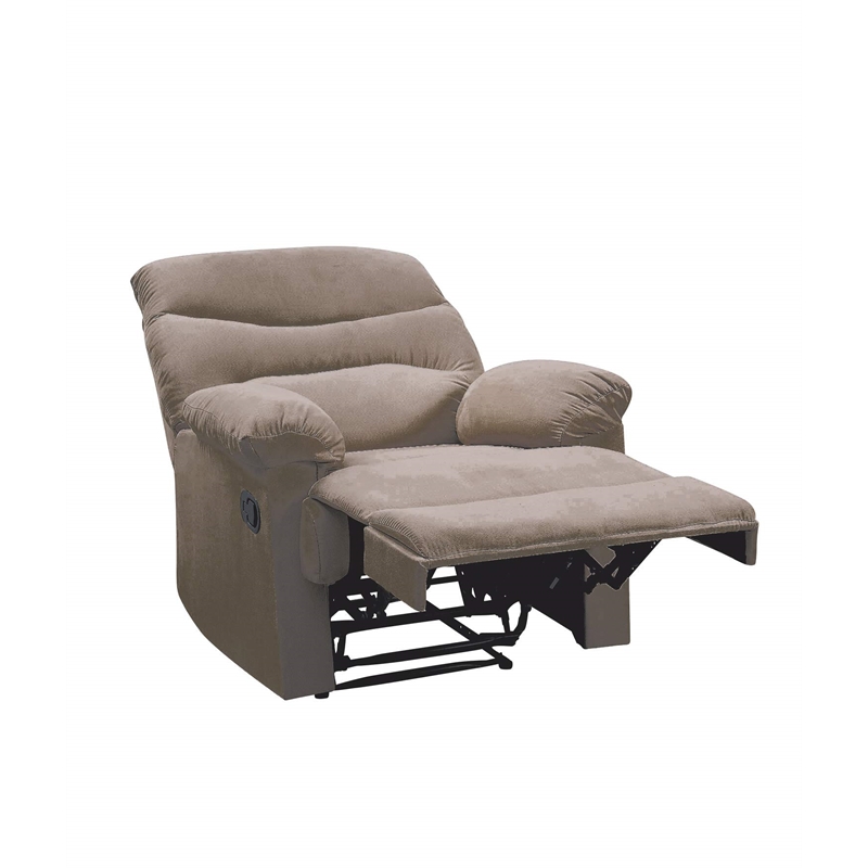 ACME Arcadia Woven Fabric Motion Recliner in Light Brown