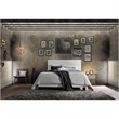 ACME Lien Faux Leather Upholstered Queen Panel Bed in White