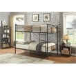 ACME Brantley Queen over Queen Metal Bunk Bed in Sandy Black
