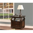ACME Amado Rectangular 2-Drawer Wooden End Table with Open Shelf in Walnut