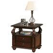 ACME Amado Rectangular 2-Drawer Wooden End Table with Open Shelf in Walnut