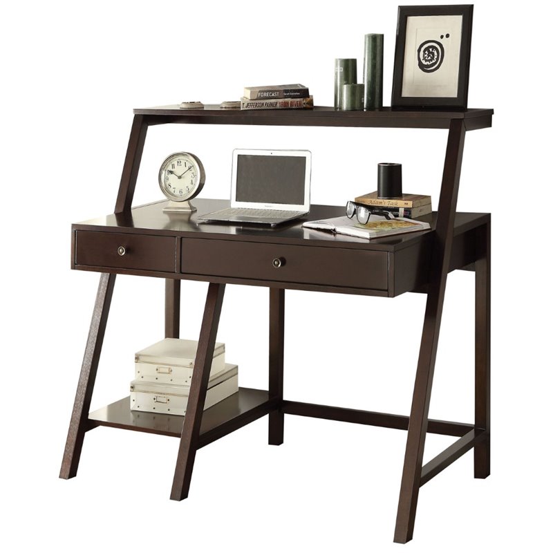 Acme Dacia Writing Desk In Espresso 92252 Acme Dacia Writing Desk In Espresso