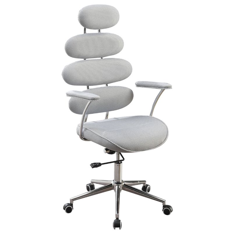 Acme Noma Mesh Swivel Office Chair In Light Blue 92308 Acme Noma Mesh Swivel Office Chair In Light Blue