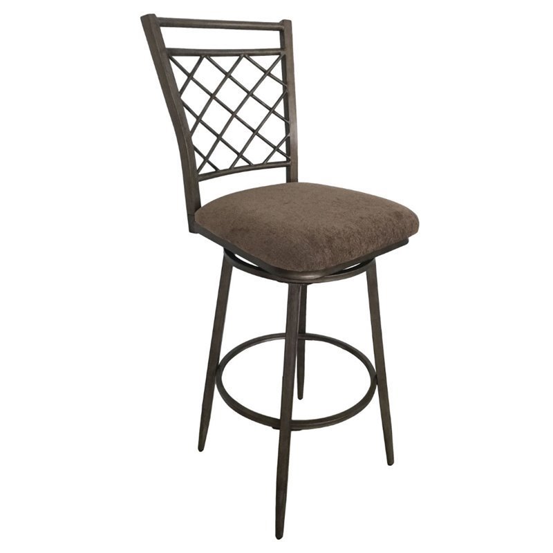 Acme Aldric 30 Swivel Bar Stool In Antique Brass Set 2 96032 Acme Aldric 30