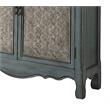 ACME Winchell 2 Drawers Wooden Console Table with 2 Doors in Antique Blue