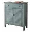 ACME Winchell 1 Drawer Wooden Console Table with 2 Doors in Antique Blue