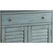 ACME Winchell 1 Drawer Wooden Console Table with 2 Doors in Antique Blue