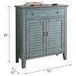 ACME Winchell 1 Drawer Wooden Console Table with 2 Doors in Antique Blue