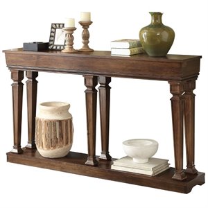 acme garrison console table in oak