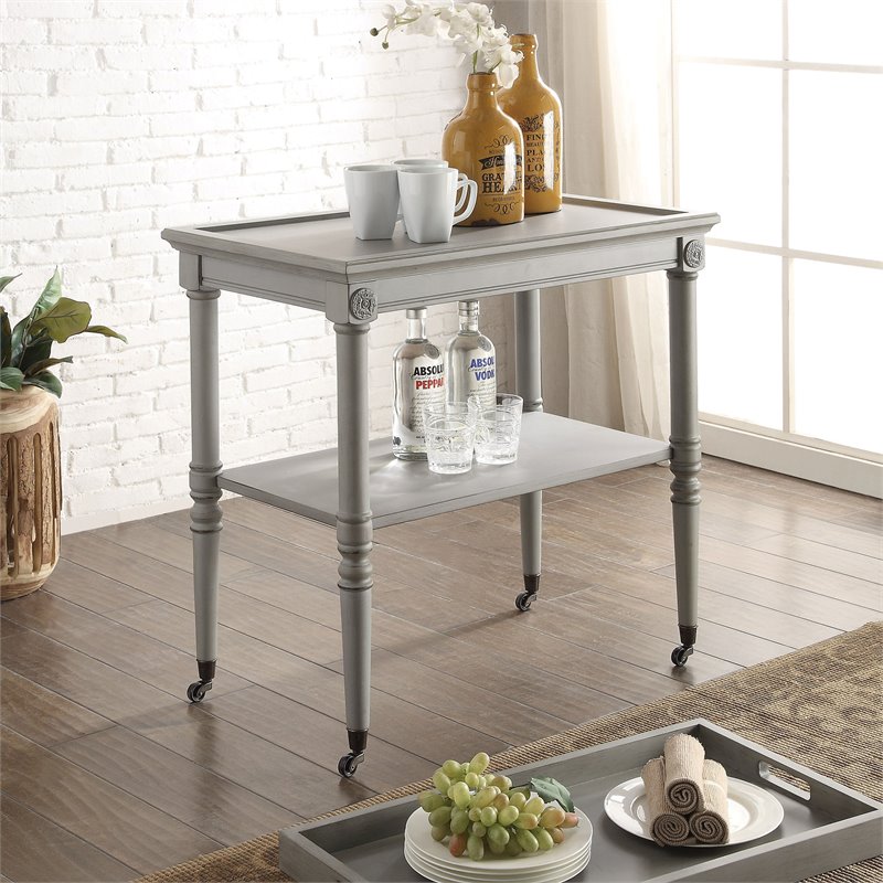 ACME Frisco Tray Table in Antique Slate