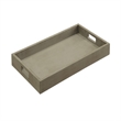 ACME Frisco Wooden Tray Table with Bottom Shelf in Antique Slate Gray
