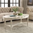ACME Fordon Oval Coffee Table in Antique White