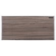 ACME Finis Wooden Top Writing Desk with USB Dock in Weathered Oak and Chrome
