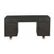ACME Actaki 3-Drawer Wooden Executive Desk with 2 Doors in Sandy Gray