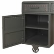 ACME Actaki 3-Drawer Wooden Executive Desk with 2 Doors in Sandy Gray