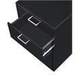 ACME Coleen Rectangular 3-Drawer Mobile File Cabinet in Glossy Black Wood