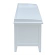 ACME Flavius 3-Drawer Wooden Storage Bench in White