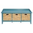 ACME Flavius Storage Bench in Teal