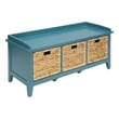 ACME Flavius Storage Bench in Teal