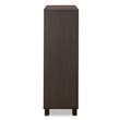 ACME Eloy Wooden Rectangular Chest with 5 Storage Drawers in Walnut and Espresso