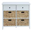 ACME Flavius Wooden 6 Drawers Accent Chest in White