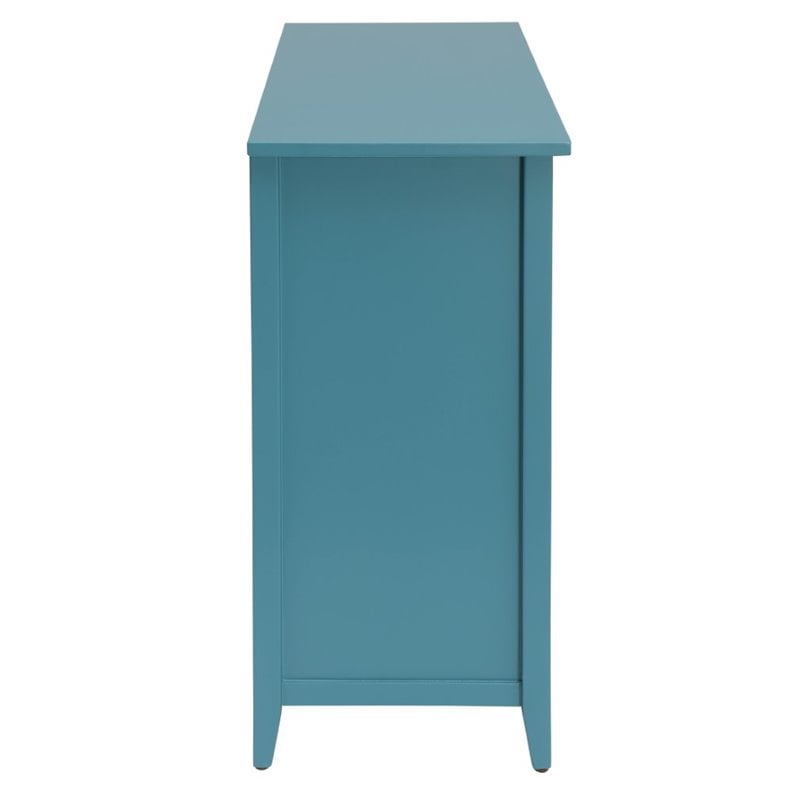 ACME Flavius 6 Drawers Accent Wood Chest in Turquoise Teal