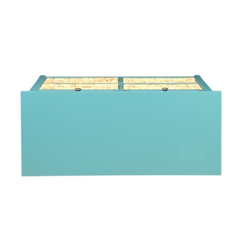 ACME Flavius 6 Drawers Accent Wood Chest in Turquoise Teal