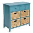 ACME Flavius 6 Drawers Accent Wood Chest in Turquoise Teal