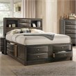 ACME Ireland King Captain's Bed in Gray Oak
