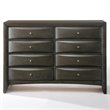 ACME Ireland 8 Drawer Dresser in Gray Oak