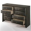 ACME Ireland 8 Drawer Dresser in Gray Oak
