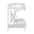 ACME Eclipse Twin XL Over Queen Bunkbed in White