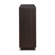 ACME Hazen Rectangular Wood Server with Wine and Stemware Rack in Espresso