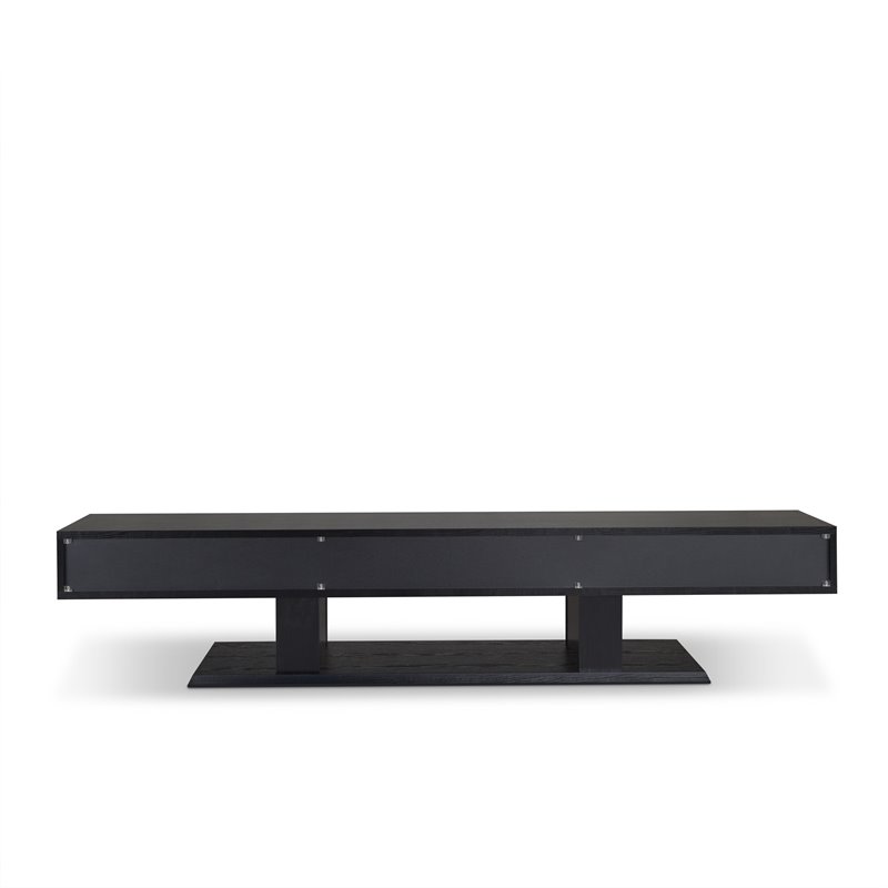 ACME Follian Wooden Double Pedestal Base TV Stand in Black