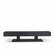 ACME Follian Wooden Double Pedestal Base TV Stand in Black