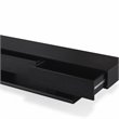 ACME Follian Wooden Double Pedestal Base TV Stand in Black