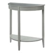 ACME Justino Wooden Console Table with Bottom Shelf in Gray