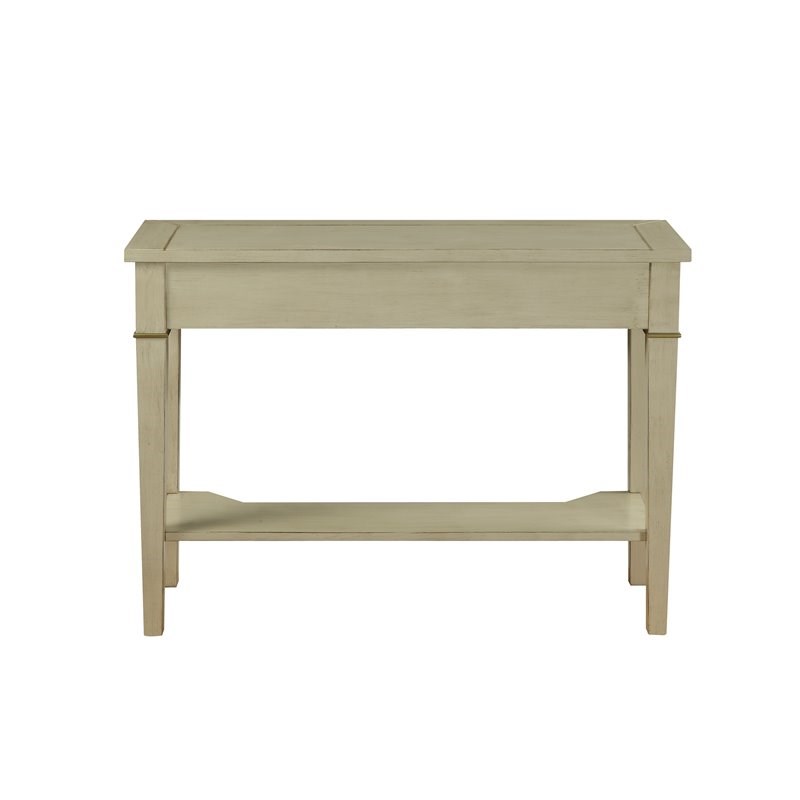 ACME Siskou 1-Drawer WoodenConsole Table in Antique White