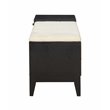 ACME Boyet 1-Drawer Wooden Bench with 2 Compartments in Black