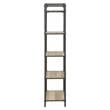 ACME Itzel 5 Wooden Tiers Rectangular Bookshelf in Antique Oak and Sandy Gray
