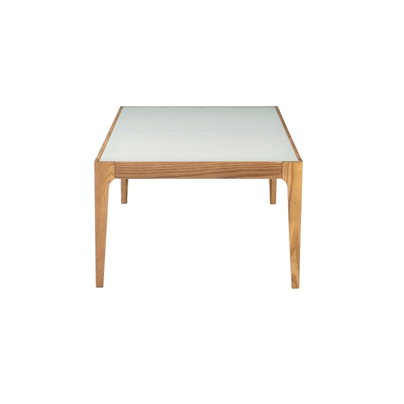 ACME Gwynn Square Coffee Table in Natural and Frost Glass