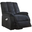 ACME Ipompea Velvet Tufted Recliner in Black