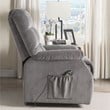 ACME Ipompea Velvet Tufted Recliner in Gray