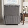 ACME Ipompea Velvet Tufted Recliner in Gray