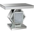 ACME Nowles Rectangular Mirrored Console Table in Silver